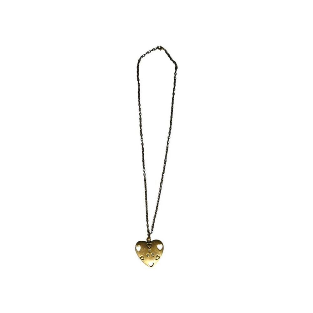 vintage embellished heart necklace